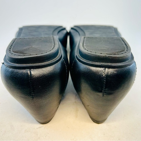 Vionic Black Leather Minna Bow Cap Toe Ballet Flats, size 9 EU 41 - Picture 11 of 11